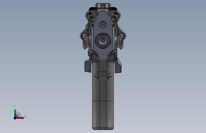枪_SOLIDWORKS 2020_模型图纸下载 – 懒石网
