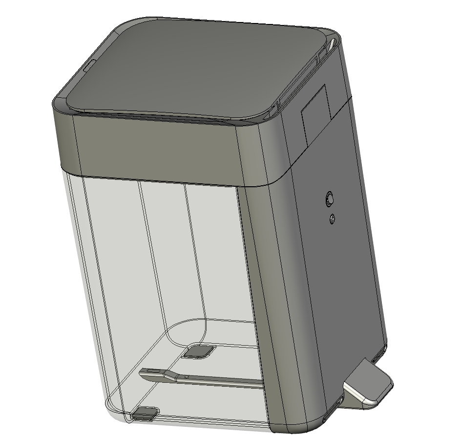 Z2412-智能垃圾桶(自动打包换袋)三维Step无参