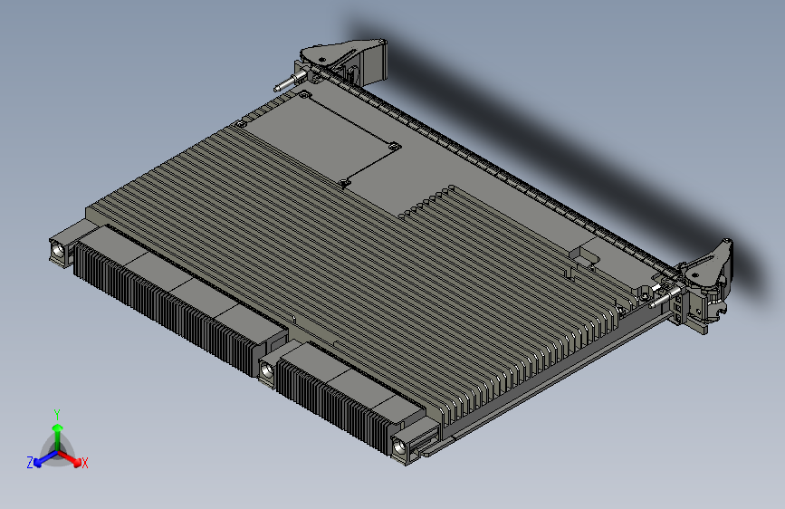 Z2431-6U-VPX单板结构模型三维Step无参