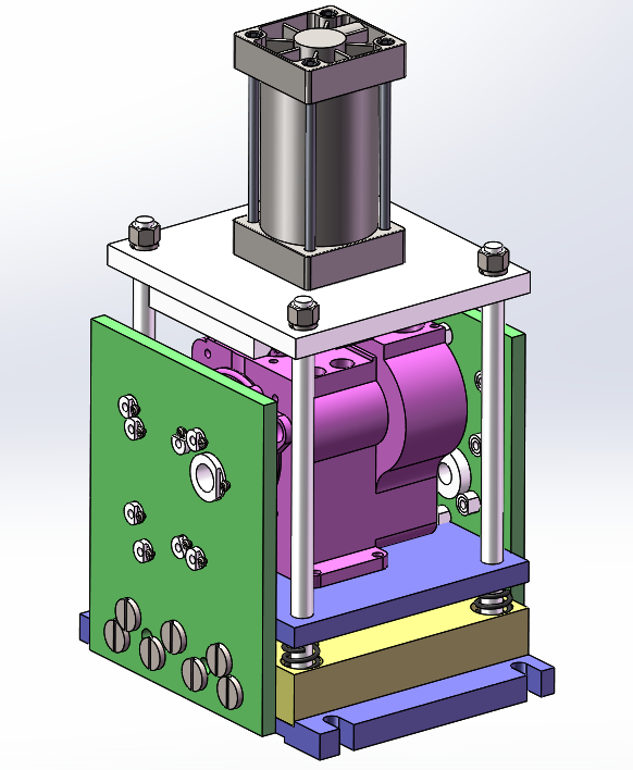 柴油机气缸钻孔夹具三维SW2016带参+CAD+说明书