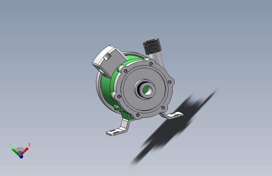 磁力泵全套图纸_3D模型