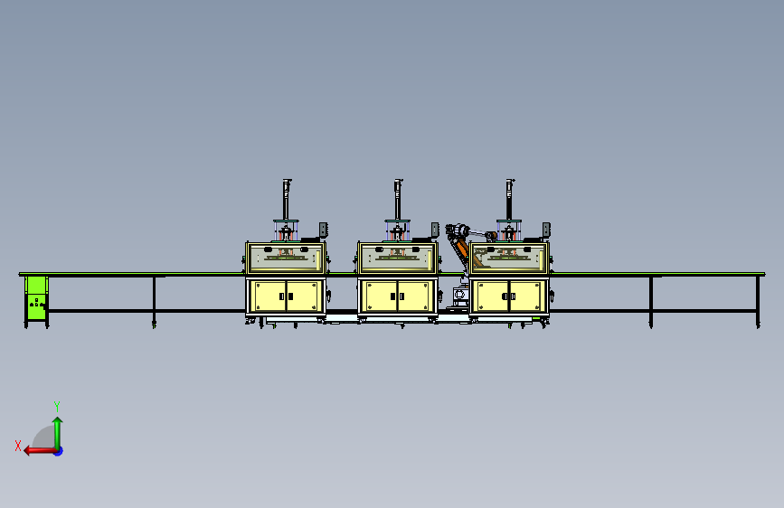 自动化打磨工作台与机械手上下料