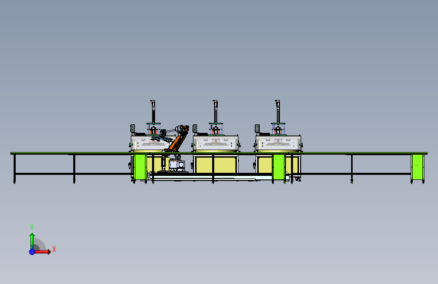自动化打磨工作台与机械手上下料