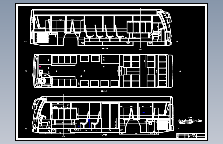 KLQ6100G城市公交车车身造型与总布置设计含3张CAD图