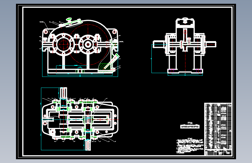 螺旋式输送机传动装置中单级、一级直齿圆柱齿轮减速器设计T=260Nm，n=170含3张CAD图