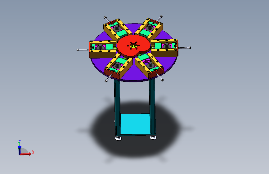 六工站旋紧转夹机构3D数模图纸+Solidworks设计
