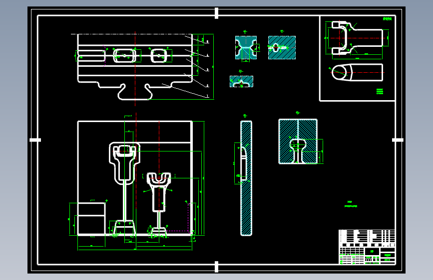 汽车传动牵引叉模锻模具设计与工艺规程编制含开题及6张CAD图