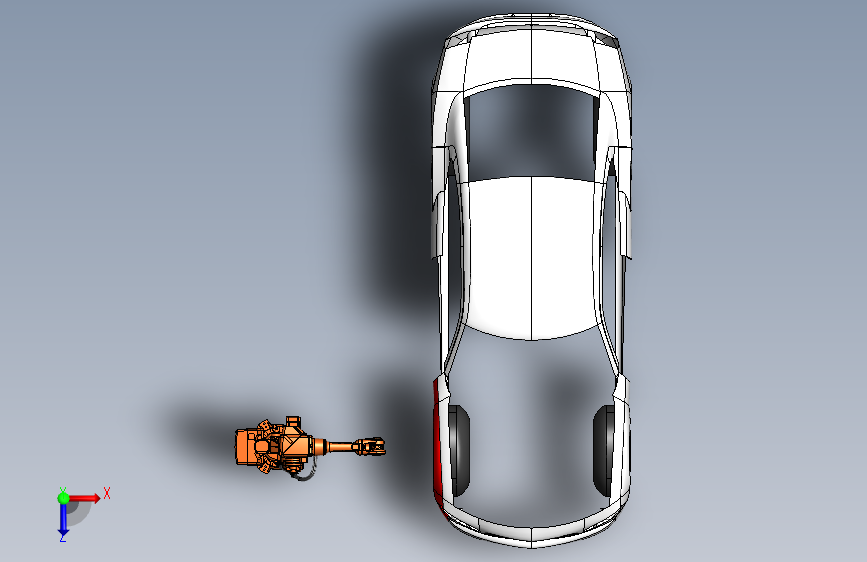 10-ABB机器人 IRB robot arm (SW14) 俯视图