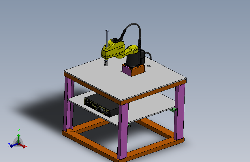 40-fanuc-scara-sr-3ia-robot-stand-made-of-aluminum-u-profiles-v2-1 1 （STP SW18 X_T）