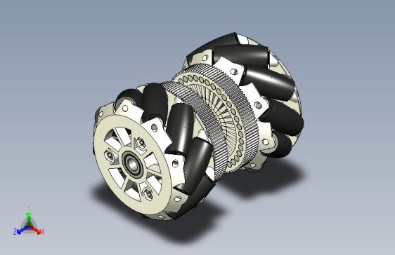 mecanum+wheels一对麦克纳姆轮3D数模图纸+STEP格式