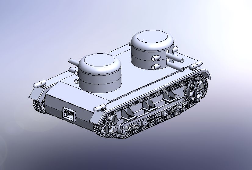 履带车结构3D图纸 STEP IGS格式