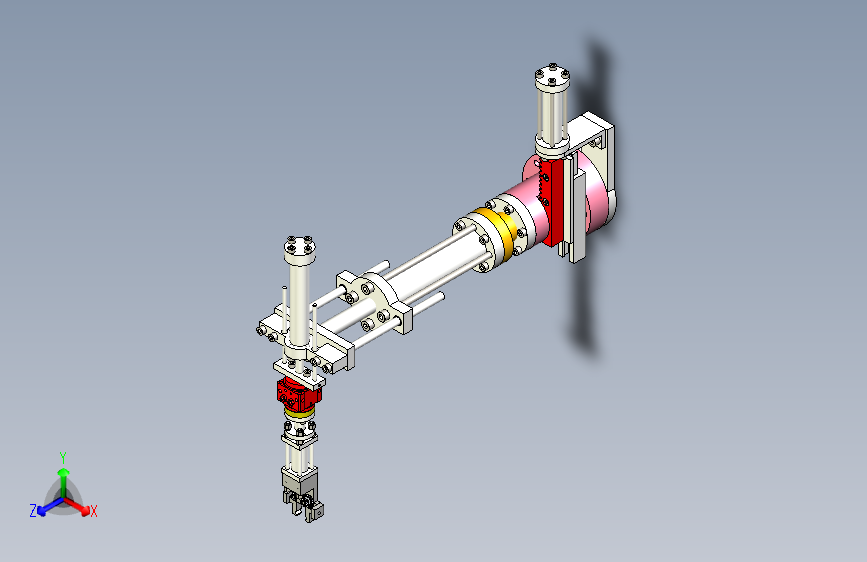 抓取机械手三维SW2020带参+CAD