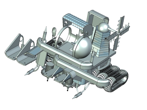 4LBZ-100型水稻收割机传动系统设计三维UG5.0带参+CAD+说明书