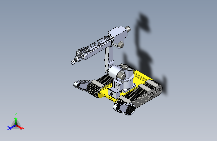履带机器人机械手-设计三维SW2012带参+CAD+说明书