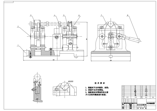 D0413-凸轮轴工艺夹具设计CAD+说明书