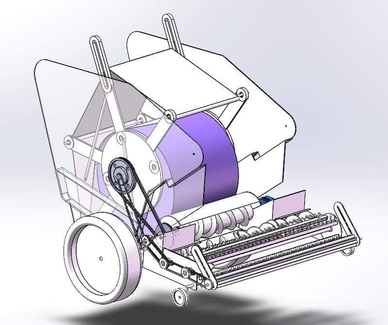 D0439-玉米秸秆打捆机设计秸秆回收机设计三维SW2020带参+CAD+说明书