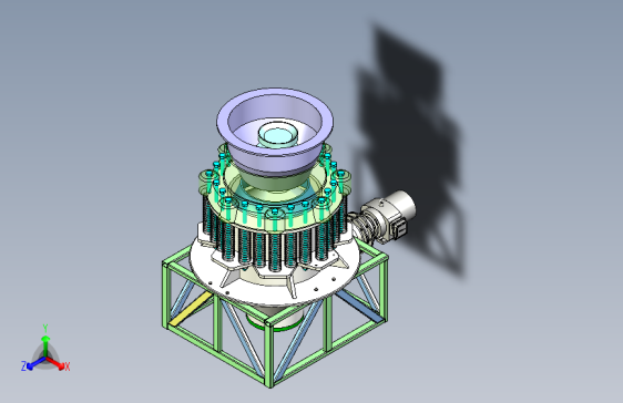 D0442-圆锥破碎机的设计三维SW2012带参+CAD+说明书