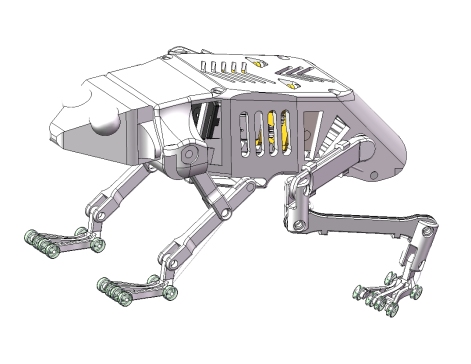 D0576-仿生青蛙三维模型三维SW2022带参