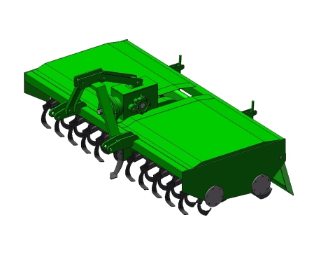 D0581-根茬还田机三维SW模型三维SW2014带参