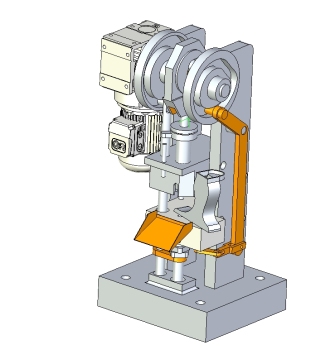 压片机结构设计三维UG8.5带参+CAD+说明书