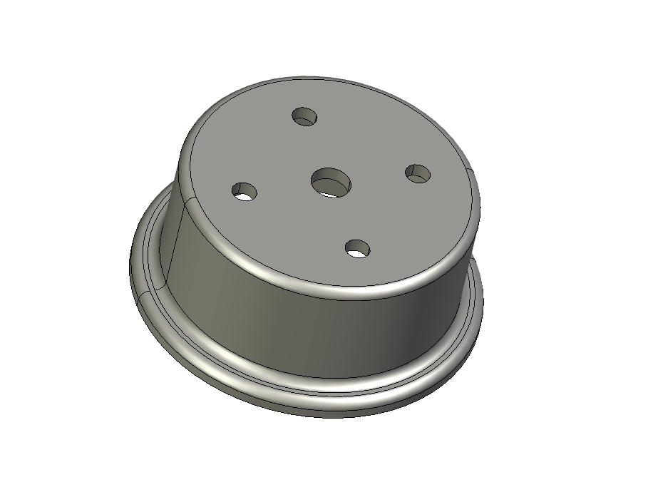 D1392-塑料仪表盖注塑模具设计图纸(直径70)三维Step+CAD+说明书