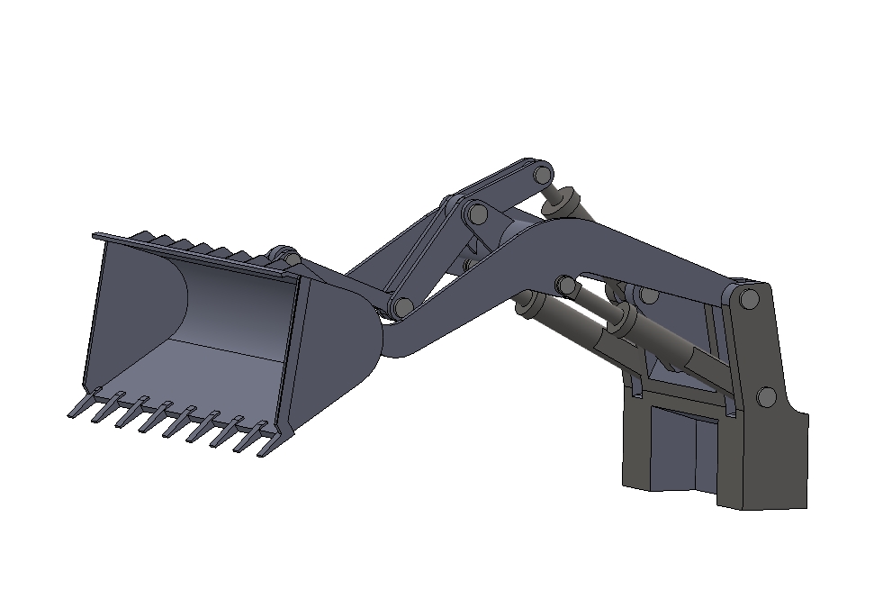 D1413-ZL50装载机工作装置设计三维SW2021带参+CAD+说明书