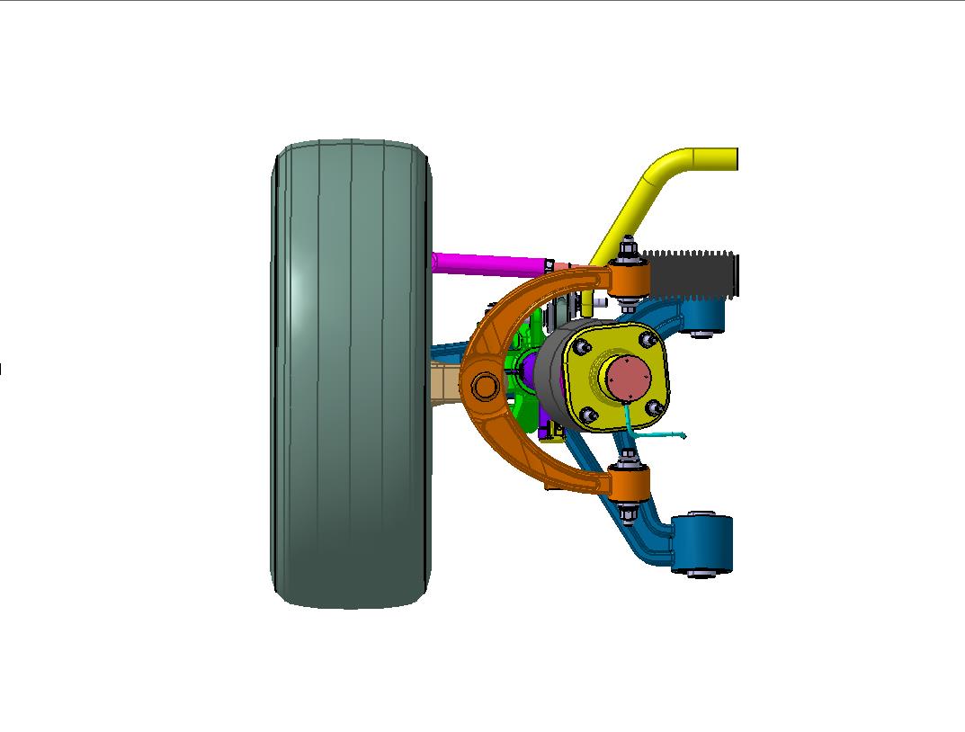 Z0356-空气弹簧双叉臂独立悬架三维CatiaV5R20无参