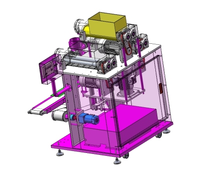 Z0473-全自动包馅机三维SW2020带参