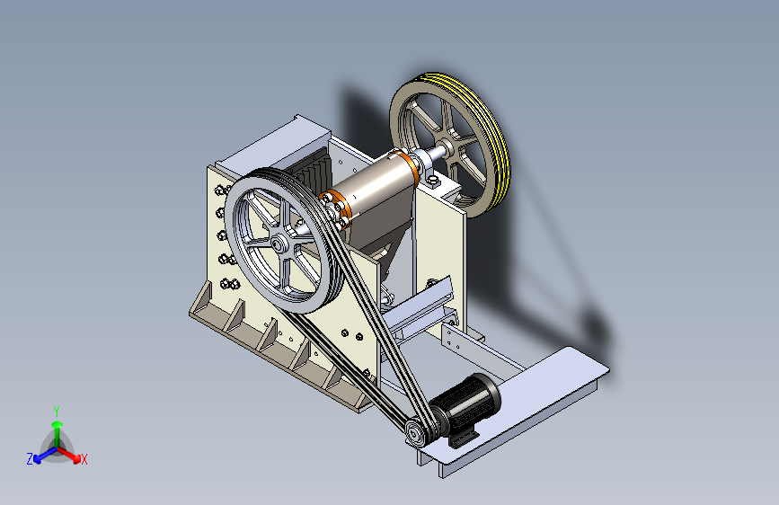 复摆颚式破碎机机械结构设计三维UG12.0带参+CAD+说明书