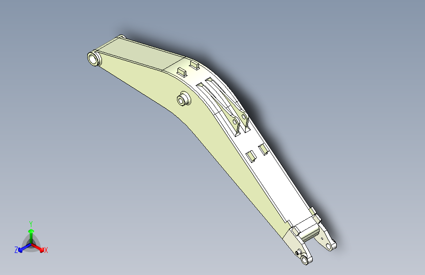 挖掘机动臂焊接工艺分析设计三维SW2012带参+CAD+说明书