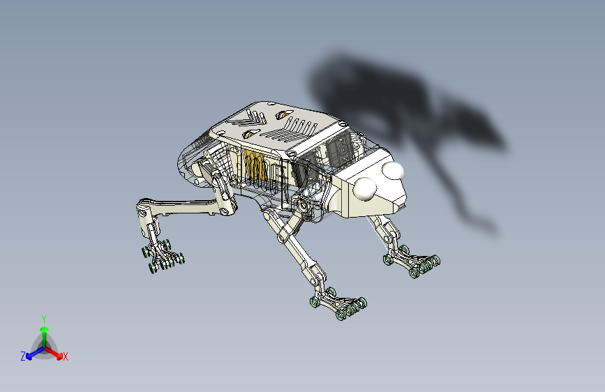 E1474-仿生青蛙三维模型三维SW2022带参