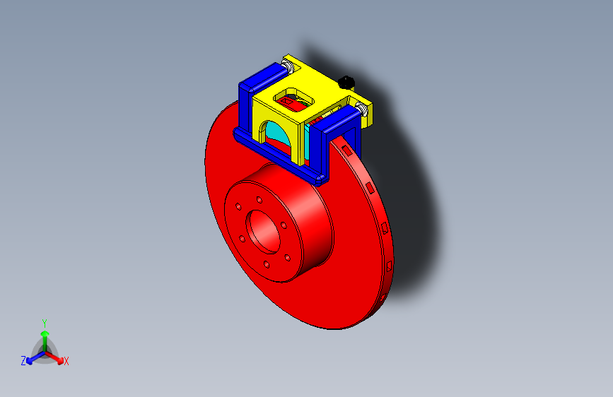 基于SW汽车盘式制动器的设计三维SW2016带参+CAD+说明书