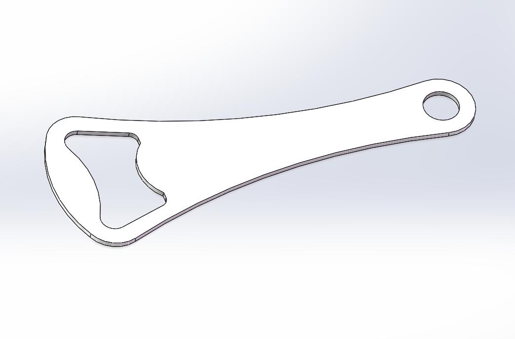 啤酒开瓶器冲孔落料模三维SW2015带参+CAD