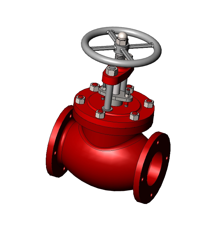 阀门完整三维模型三维SW2016带参