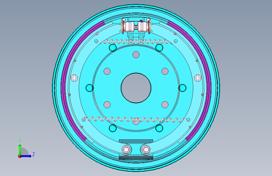 E1416-商用车鼓式制动器及其操纵机构设计三维SW2020带参+CAD+说明书