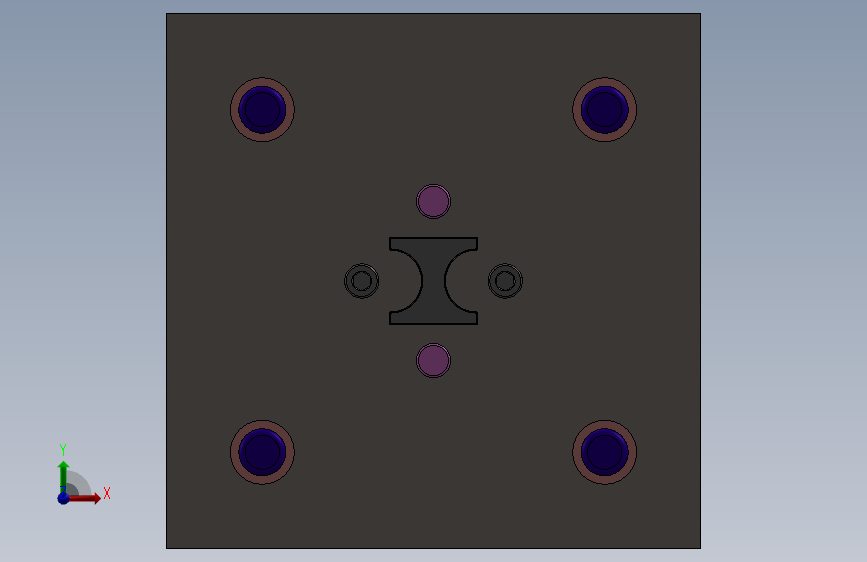 冲压模具hick-metal-cutting-die SW 2D 正面视图
