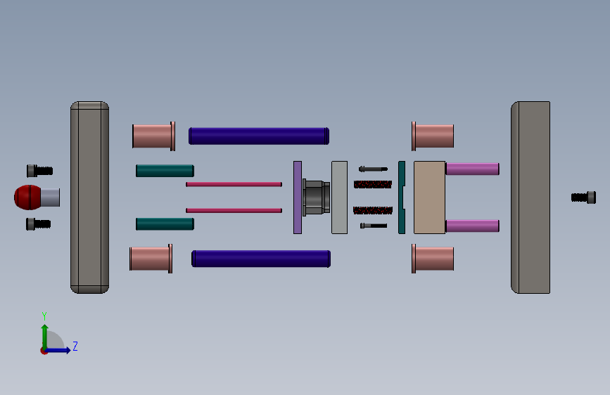 冲压模具hick-metal-cutting-die SW 2D 左侧视图