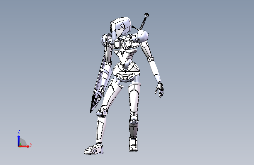 机器人 ROBOT HUMAN 格式：STEP IGS X_T SW