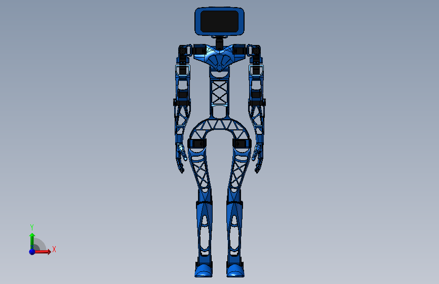 aster-3d打印机器人 正面视图