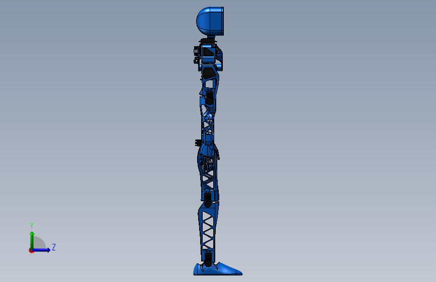 aster-3d打印机器人 左侧视图