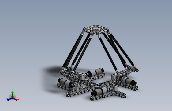 24-  并联机器人quadro-delta-4-degrees-of-freedom-parallel-manipulator SW13