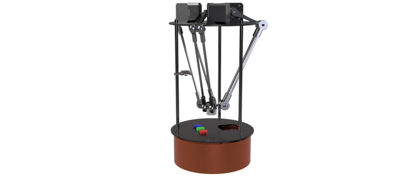 02-  并联机器人3-dof-motion-platform-pick-and-place-robot-1 1 STP STL