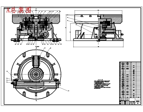 TH6340B卧式加工中心鼠牙盘式分度工作台机械设计含11张CAD图