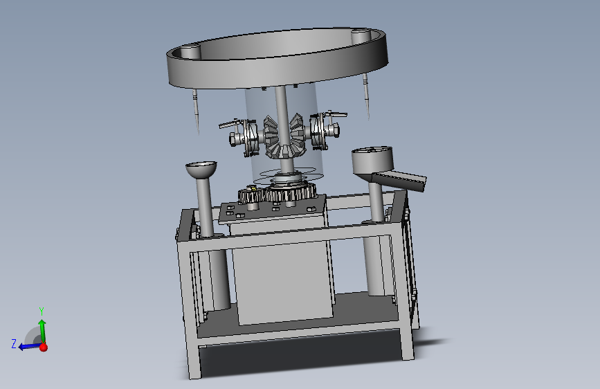 苹果削皮机水果削皮机模型及CAD图三维SW2016带参+CAD