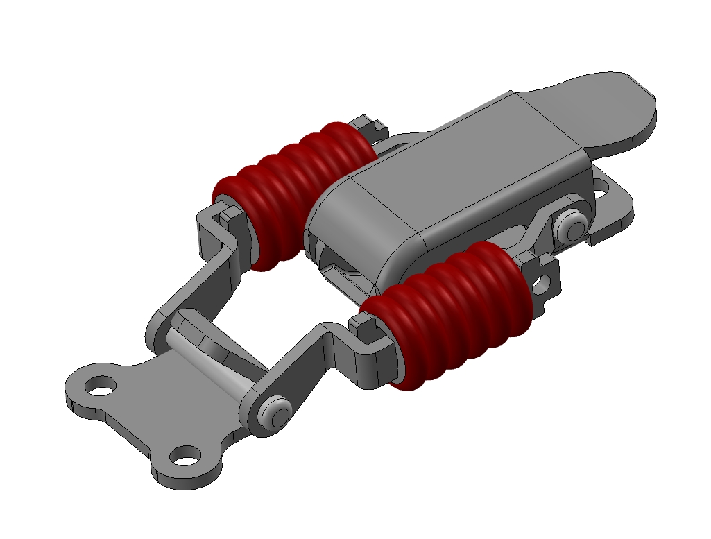 E0965-弹簧锁模型三维SW2012带参