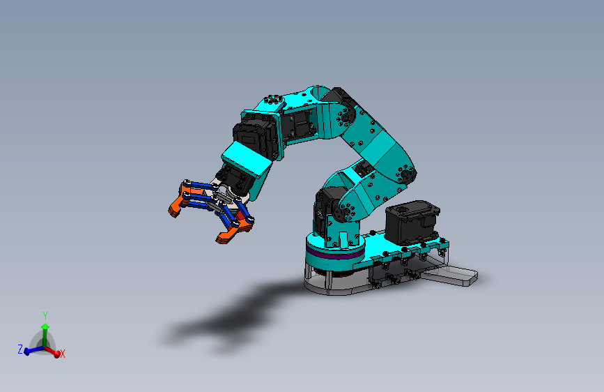 88-机械臂 机器人servo-robot-arm-2 SW