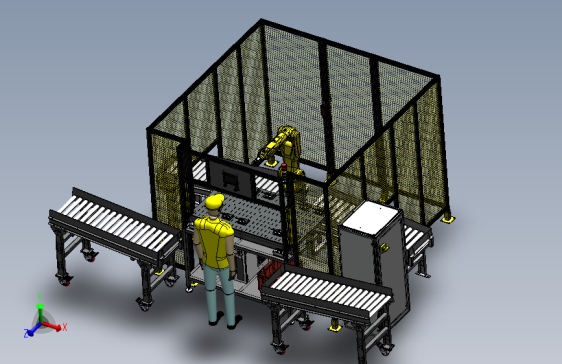 34-机械臂 机器人fanuc-robot-workstation-1 1 STP SW