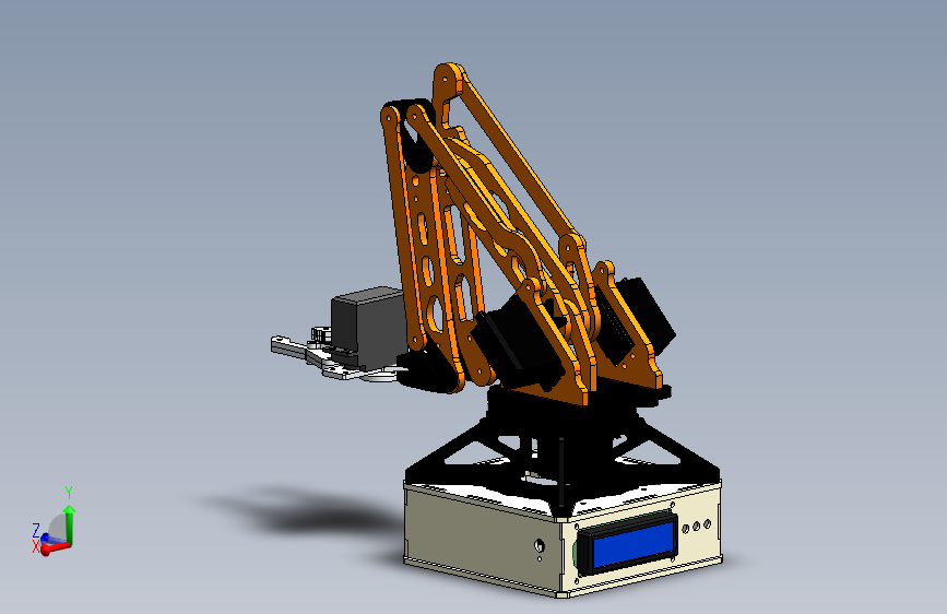 26-机械臂 机器人component-robot-arm-3dof-rev-1-lengan-robot SW STP