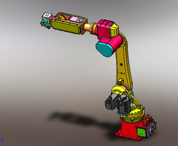 101- 六关节机器人本体（含电机减速机）（有参数）   SW13