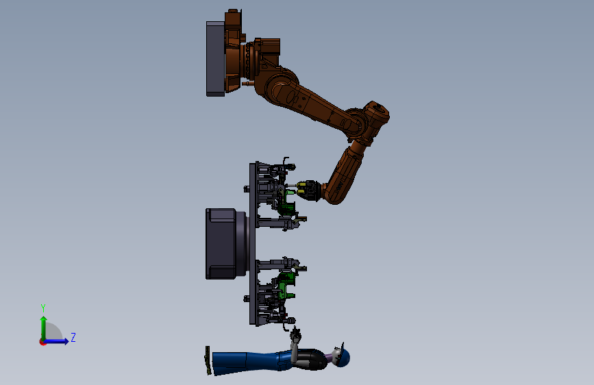 086- 机器人自动焊接工装 SW13_SOLIDWORKS 2013_模型图纸下载 – 懒石网